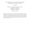 The Completeness of Propositional Resolution: A Simple and Constructive Proof