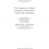 The Complexity of Model Checking in Modal Event Calculi with Quantifiers