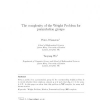 The complexity of the Weight Problem for permutation groups