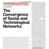 The convergence of social and technological networks