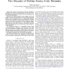 The Debsources Dataset: Two Decades of Debian Source Code Metadata
