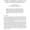 The Effect of Explaining on Learning: a Case Study with a Data Normalization Tutor