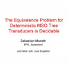 The Equivalence Problem for Deterministic MSO Tree Transducers Is Decidable