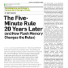 The Five-Minute Rule 20 Years Later: and How Flash Memory Changes the Rules