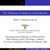 The Frobenius Problem in a Free Monoid