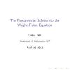 The Fundamental Solution to the Wright-Fisher Equation