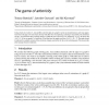 The game of arboricity