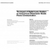 The impact of digital iconic realism on anonymous interactants' mobile phone communication