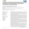 The influence of text characteristics on perceived and actual difficulty of health information