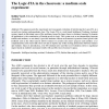 The Logic-ITA in the Classroom: A Medium Scale Experiment