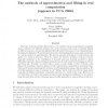 The Methods of Approximation and Lifting in Real Computation