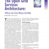The Open Grid Services Architecture: Where the Grid Meets the Web