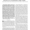 The performance of multi-user cooperative diversity in an asynchronous CDMA uplink