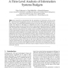 The Production of Information Services: A Firm-Level Analysis of Information Systems Budgets