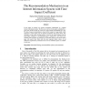 The Recommendation Mechanism in an Internet Information System with Time Impact Coefficient