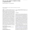 The role of the striatum in adaptation learning: a computational model