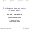 The t-Improper Chromatic Number of Random Graphs