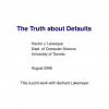 The Truth About Defaults
