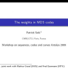 The Weights in MDS Codes