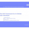 The XVC Framework for In-Vehicle User Interfaces