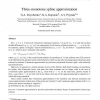 Three-monotone spline approximation