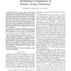 Time and energy complexity of distributed computation in wireless sensor networks