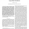 Time Conservative Finite Volume Method for Large Eddy Simulations