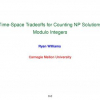 Time-Space Tradeoffs for Counting NP Solutions Modulo Integers