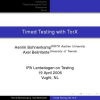 Timed Testing with TorX