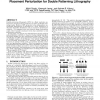 Timing yield-aware color reassignment and detailed placement perturbation for double patterning lithography