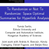 To randomize or not to randomize: space optimal summaries for hyperlink analysis