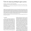 Tools for analyzing intelligent agent systems