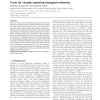Tools for visually exploring biological networks