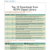 Top 10 downloads from ACM's digital library