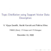 Topic Distillation using Support Vector Data Description