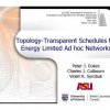 Topology-Transparent Schedules for Energy Limited Ad hoc Networks