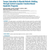 Torque Saturation in Bipedal Robotic Walking Through Control Lyapunov Function-Based Quadratic Programs