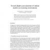 Toward Adaptive Presentations of Student Models in eLearning Environments