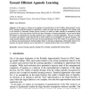 Toward Efficient Agnostic Learning