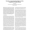 Towards a Cooperation Knowledge Level For Collaborative Problem Solving