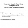 Towards a Generic Trust Model - Comparison of Various Trust Update Algorithms