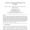 Towards a Logic for Performance and Mobility
