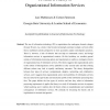 Towards a theory of organizational information services