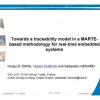 Towards a traceability model in a MARTE-based methodology for real-time embedded systems