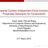 Towards Context Independent Extra-functional Properties Descriptor for Components