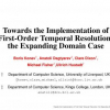 Towards the Implementation of First-Order Temporal Resolution: the Expanding Domain Case
