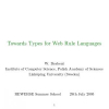 Towards Types for Web Rule Languages