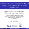 Towards verification-based development of in-vehicle safety critical software: a case study
