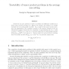 Tractability of tensor product problems in the average case setting