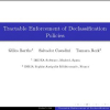 Tractable Enforcement of Declassification Policies